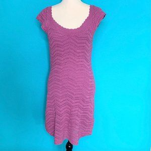 Athleta Purple Crochet Horseshoe Bay Summer Dress